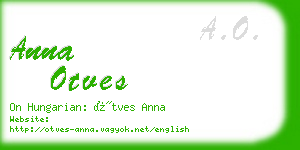 anna otves business card
